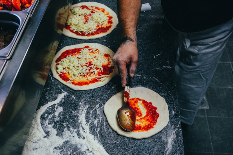 Pequod's famous original caramelized cheese deep dish pizza