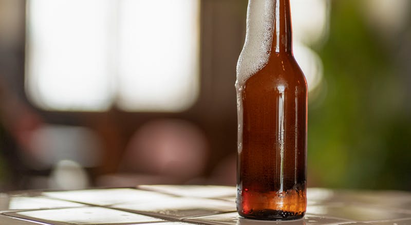Craft root beer served in a chilled glass mug